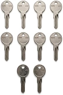 1640-LD2 Key Blanks for Larson Storm Doors, Nickel Plated Brass Uncut Keys (10-Pack)