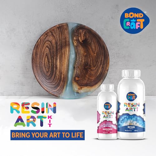 Image of Epoxy Resin Art 1.2 Kg|Crystal Clear 2-Part Liquid Epoxy for DIY Crafts, Jewellery, and Casting Projects | Glossy Finish, Bubble-Free, UV-Resistant, Self-Levelling Resin