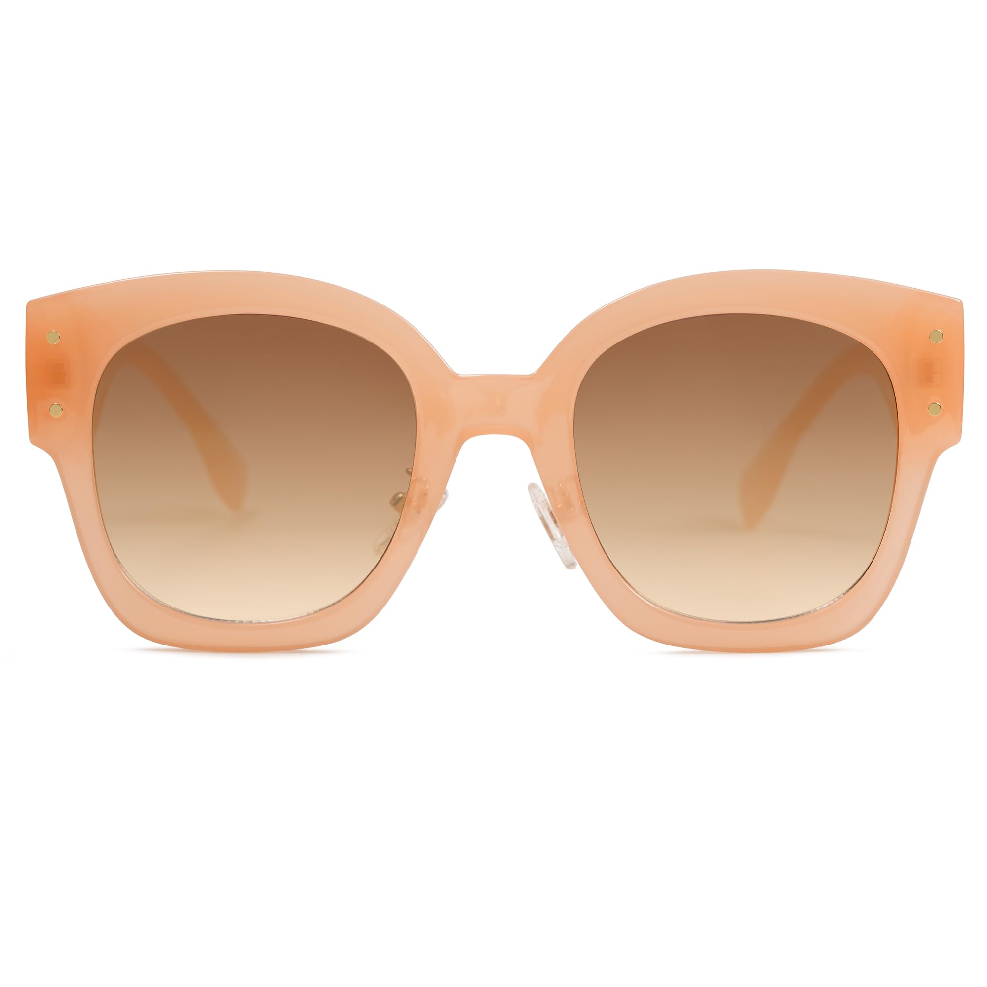 SOJOS Vintage Sunglasses Womens Trendy Nude Big Sun Glasses Oversized