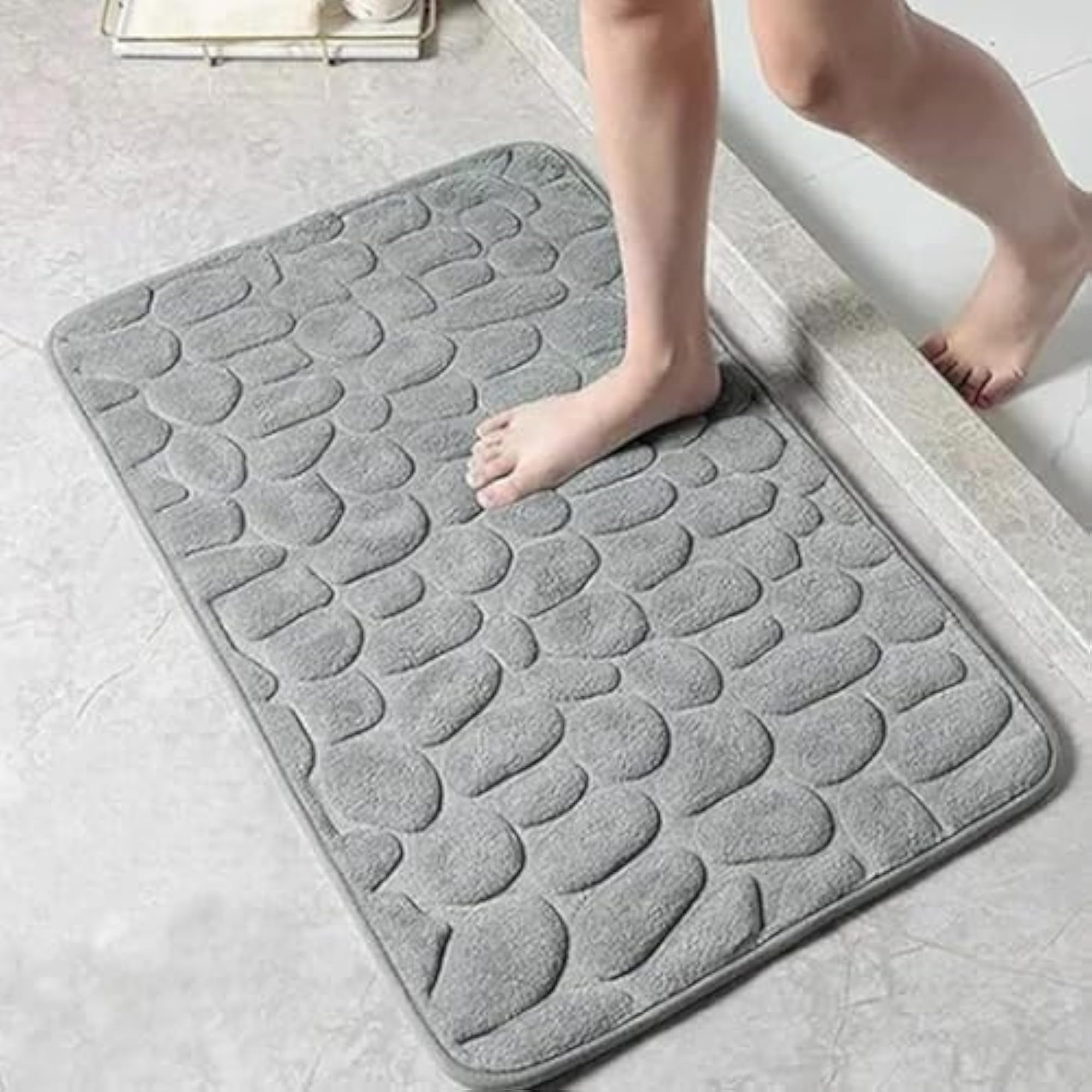Machine Washable Microfiber Bath Mat Set, 3 Piece