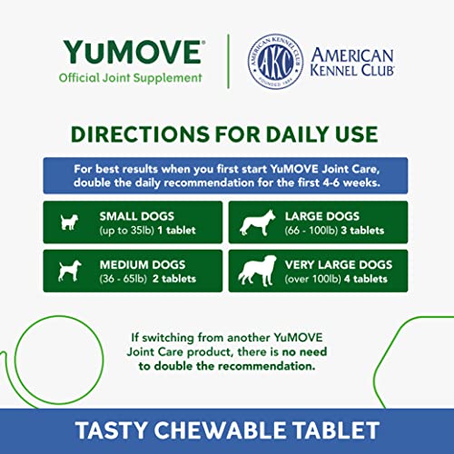 Lintbells | YuMOVE ausgewachsener Seniorin Hund | Hüft- und Gelenkergänzung & enktabletten für Hunde mit Grünlippmuschel, Glucosamin