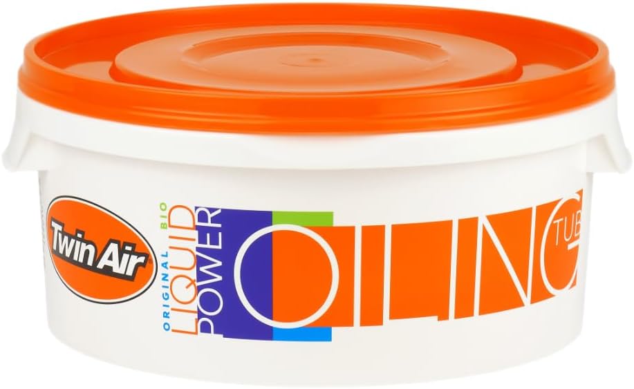 Oiling Tub (3 Liter) - Durable, Resealable Orange Tub for Submerging and Evenly Oiling Powersports Air Filters, Reduces Waste and Mess, Ideal for Dirt Bikes, ATVs, and Motocross Maintenance