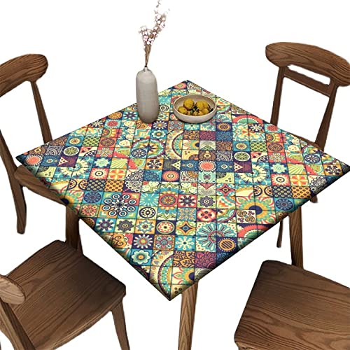 Elastic Tablecloth Square Fits Tables up to 42