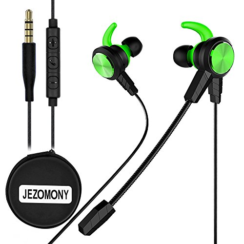 Wired Gaming Earphone with Detachable HD mic for PS4, Laptop Computer, Cellphone,JEZOMONY E-sport