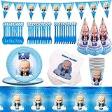 Perfekt für alle Gelegenheiten - Egal, ob Sie nach einem einzigartigen und stilvollen Dekor für Ihre Kinder-Traumparty suchen oder einfach nur Spaß an einem Thanksgiving-Abendessen, einer Babyparty, Weihnachten, Zusammenkünften, Pyjama- und Schlafpartys, Requisiten für Fotokabinen, Outdoor-Events und mehr - unsere Partyartikel zum Thema Baby Boss garantieren, dass Sie Ihrer Party etwas Magie verleihen!