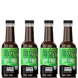Ocean's Halo (pack of 4) Organic No Soy 10 oz FL | USDA organic Sauce | Soy-free and Gluten-free ingredients | 40% less Sodium | 5 Calories per serving | Soy sauce alternative