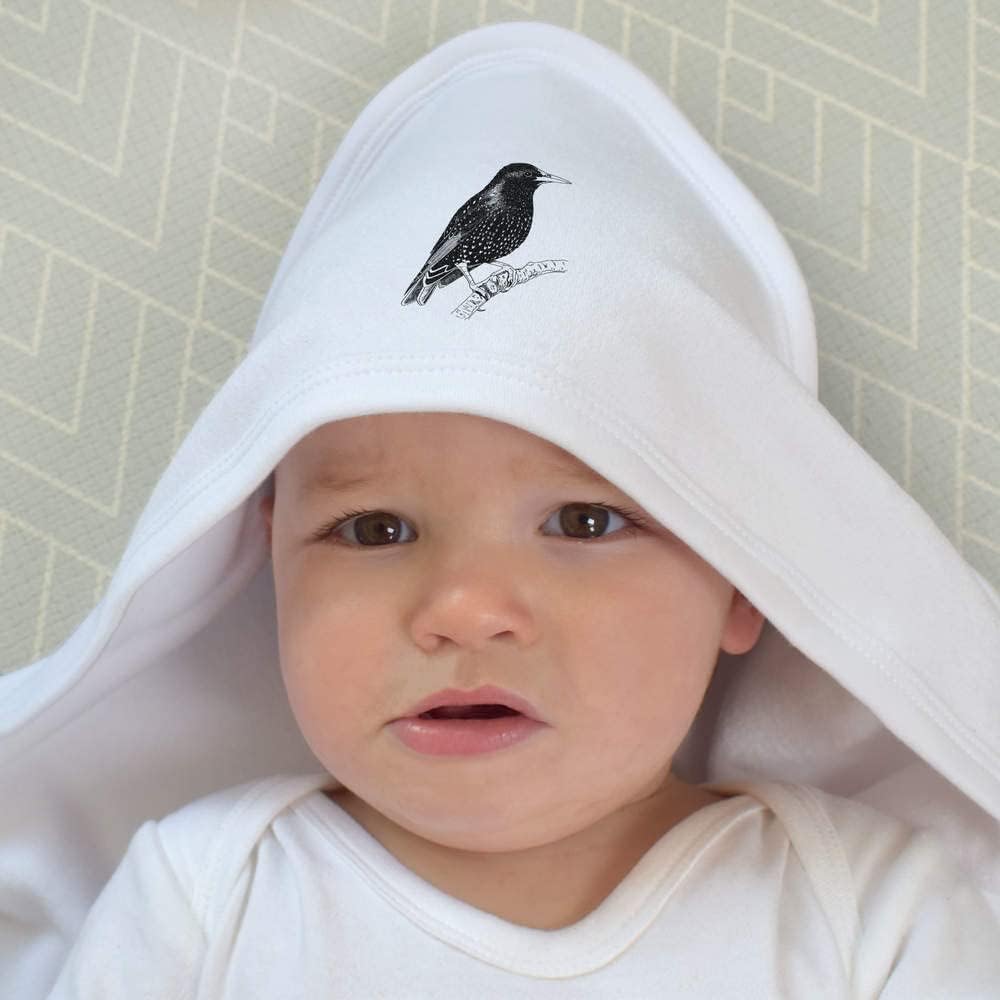 Azeeda 'Starling Bird' Baby Hooded Towel (HT00004798)