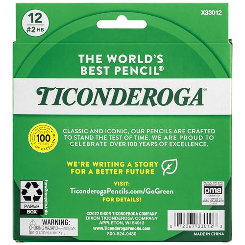 image for Ticonderoga My First Short Triangular Wood-Cased Pencils, #2 HB Soft, 
