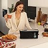Cecotec Grille-pain Toast&Taste Extra B, 1000 W de puissance, Double fente longue pour 2 tartines, Fente XL, Arrêt et Popup automatiques, Bac à miettes, Varillas Superiores, Auto-centrage