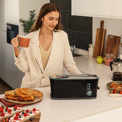 Grille-Pain Cecotec Toast&Taste Extra B – 1000 W, Double Fente Longue, Décongélation - vue 3