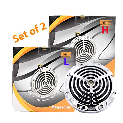 Roots Megasonic High and Low Tone Horn (12V) for Passenger C...