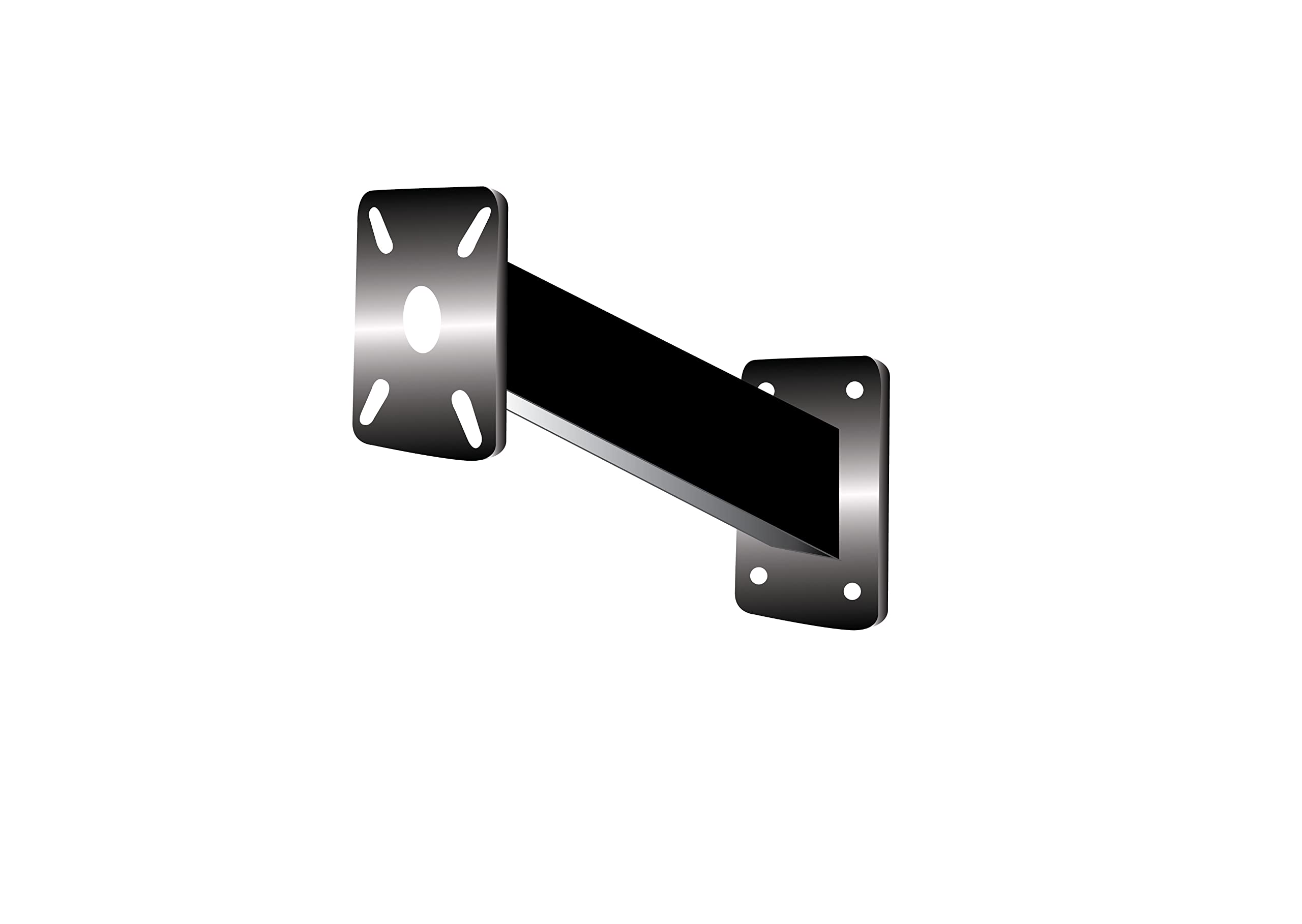 Universal Pedestal Angular Aluminum 14-Inch Keypad Stand Intercom Holder Post, 2