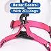 Pawtitas Solid Step-in Dog Harness – Adjustable No-Pull Vest for Puppies to Seniors, Safe & Comfortable S Pink