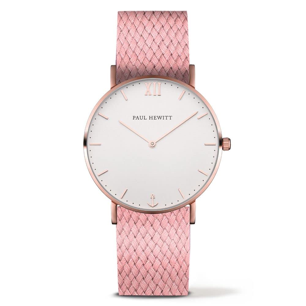 Paul Hewitt Reloj Unisex Analogico Cuarzo con Correa de Nylon PH-SA-R-ST-W-27M