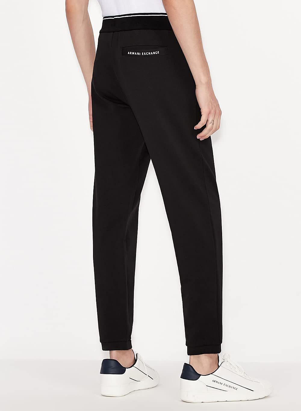 Armani Exchange Stretch French Terry - Pantalones de Deporte Hombre