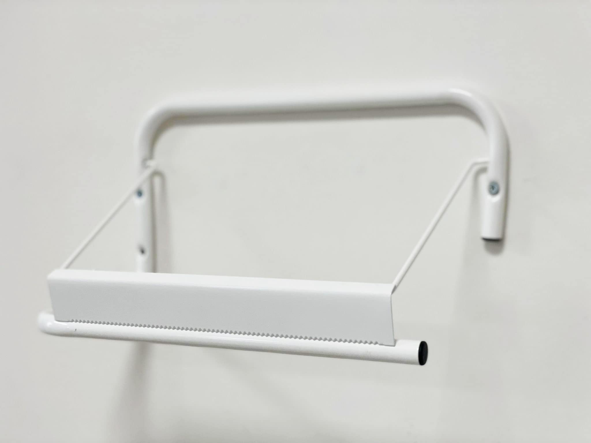 Dispenser Bobina Carta Industriale - Portarotolo Da Muro E Banco In Acciaio, 42x25x34 Cm - Foto 4