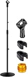 GLEAM Microphone Stand - Universal Mic Mount with Heavy Compact Base