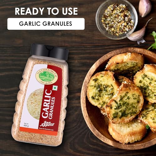 NATURE SMITH GARLIC GRANULES-400 gram || READY TO USE BIG JAR - Image 2 thumbnail