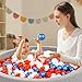 Heopeis Star Ball Pit Balls for Toddlers, 500pcs Plastic Toy Balls for Kids Ball Pit, Gift for Baby Toddler Birthday Christmas, Play Tent, Playhouse, Baby Kiddie Pool Water Toys, Party Decoration