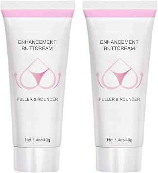Enhancement Butt Cream, Butt Enhancer Cream, Hip Lift Up Cream for Bigger Buttock, Gentle & Moisturizing Firming & Tightening Butt Shaping Cream Lotion, 1.4 oz 2 pcs