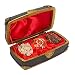 Real Gold Frankincense & Myrrh Regal Christmas Music Box - Plays Joy to The World and We Three Kings