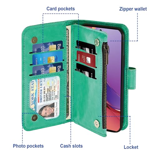 Coque Motorola Moto G84 5G portefeuille à fermeture éclair