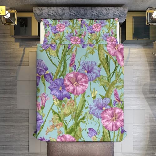Housse de couette Iris anti-glissement avec fermeture éclair rapide - 8