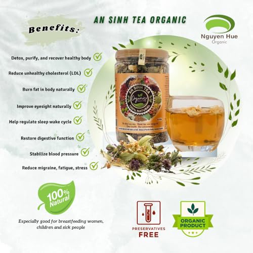 An Sinh Tea Herbal Tea Variety Pack - Liver Detox Tea - Sleep Tea For Bedtime - 60 cups - Non Caffeinated, Relax, Reduce Cholesterol, Migraine, Fatigue, Stress, Promoting Sleep - Image 3