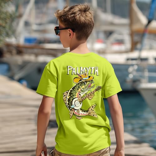 Image of Palmyth Boys Fishing Shirt Short Sleeve UPF 50+ Youth Performance T-Shirt