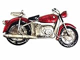 H27cm x W49cm x D5cm BWA Nouveau Contemporain en métal ou Sculpture en métal - Petite Moto Rouge