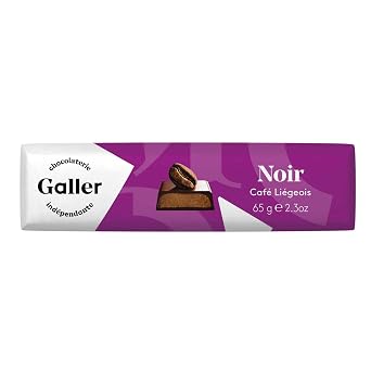Galler Chocolate Belgium | Chocolat Noir Cafe Liegeois | Galler Chocolatier | Belgium Chocolate | 2,2 Ounce Total