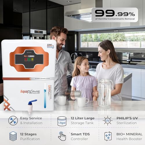 Image of Aqua X Pure White Ro Water Purifier RO+UV+UF Water Purifier | Copper Zinc Alkaline Technology | Professional Grade Water Purification | For all type of water with 1 Year Warrenty*.