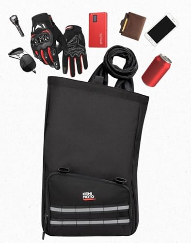 KEMIMOTO Bolsa lateral para ferramentas Swingarm, 16L, grande capacidade, impermeável, para motocicl