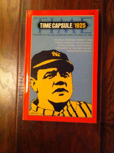 Time Capsule 1925 B000CRONXQ Book Cover