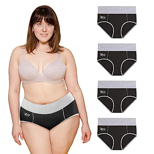 Culottes en coton douces et respirantes Zeta Wear grand confort noir