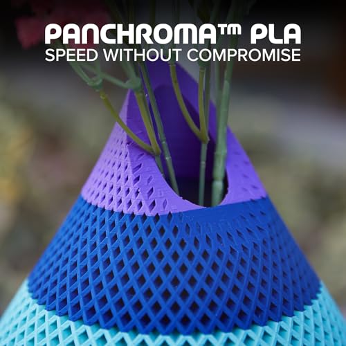 Image of Polymaker Panchroma PLA Blue 3D Printer Filament, 1.75mm, 1kg Spool, Easy to Print, High Speed Printing, Tangle Free, AMS Compatible, Perfect for Toys, Decor, Miniatures, Models & Cosplay