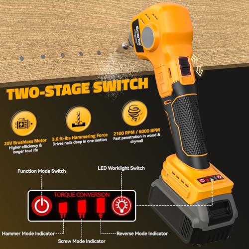 Ecarke Cordless Palm Nailer 20V