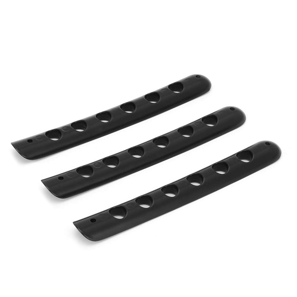 Garniture poignée de porte JK 2007-2018 en aluminium, accessoires auto 2 portes 3 pièces