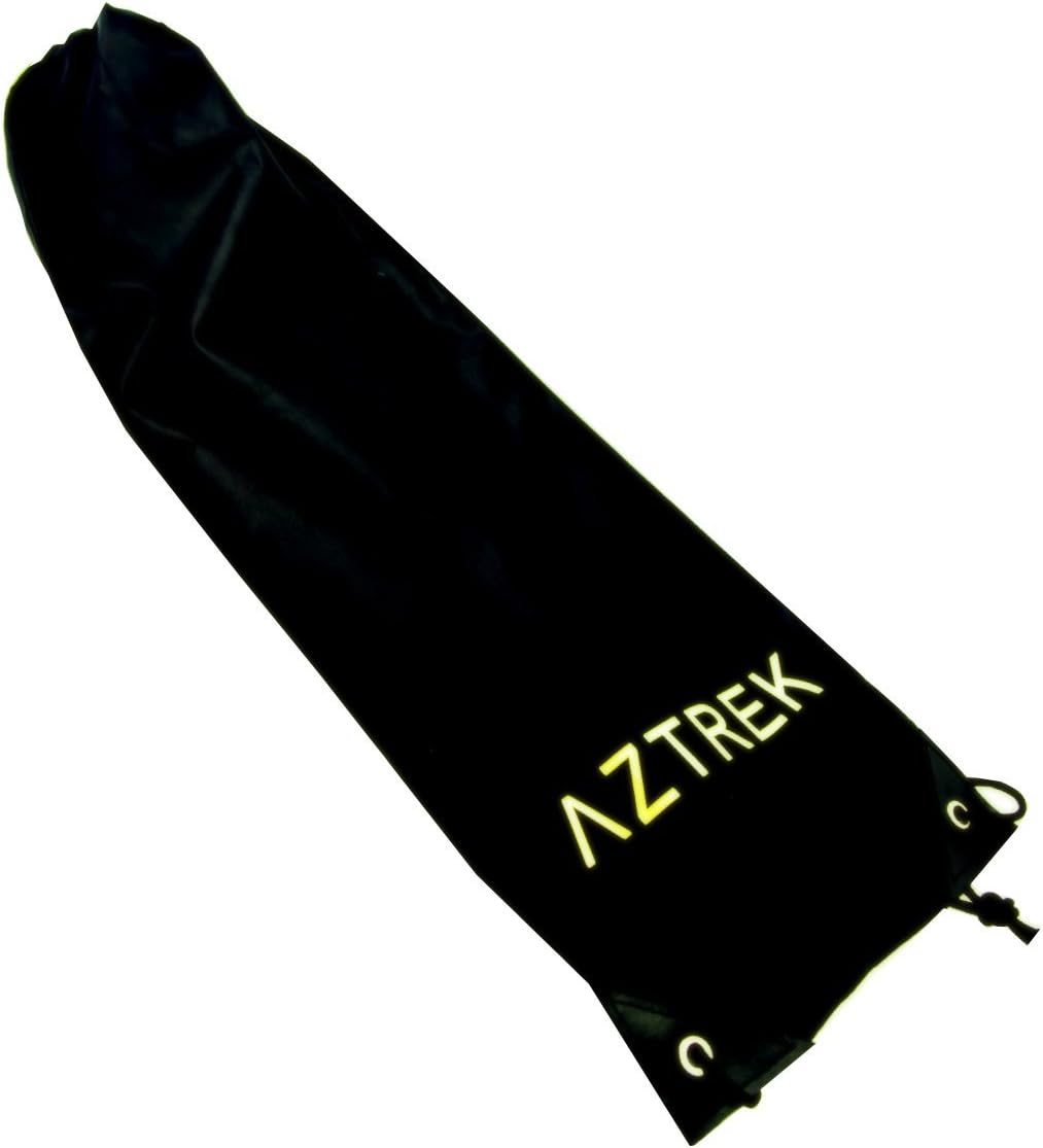 Aztrek Large Drawstring Bag 72cm x 21cm for Trekking Poles 2 Pairs - Hiking, Camping, Rambling - Black Lightweight Polyester, Adjustable Walking Sticks Bag Backpack - Pole Bag Storage