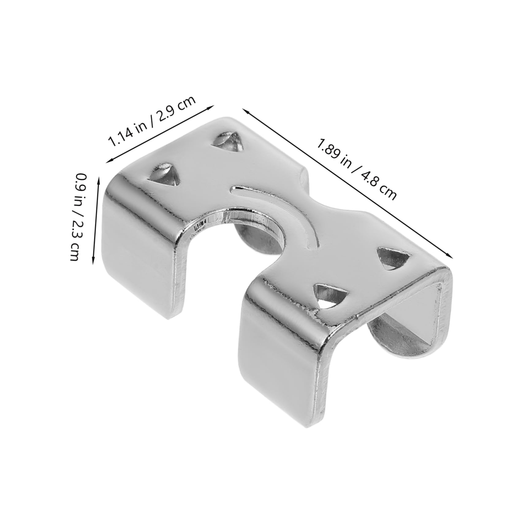 SOLUSTRE 10pcs Horse Rope Buckle Hardc Rope Clamp Mounting Hardware Kit Carriage Wheel Kit Rope Ends Wheel Rails and Mounting Rope Tie Off Ropeamps for Industrial Use Zinc Alloy Silver