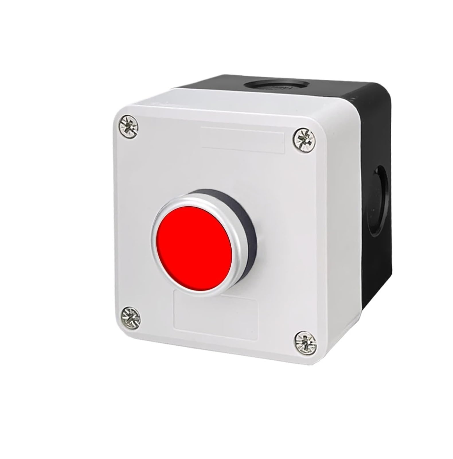 Boîte de commande à 1 trou bleue avec interrupteur d'arrêt d'urgence étanche - 3