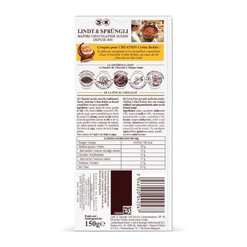 Tablette De Lait Création Crème Brûlée Lindt La Tablette De - vue 4