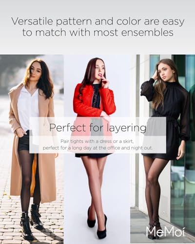 Image of MeMoi Women's Zebra Zen Opaque Nylon Tights