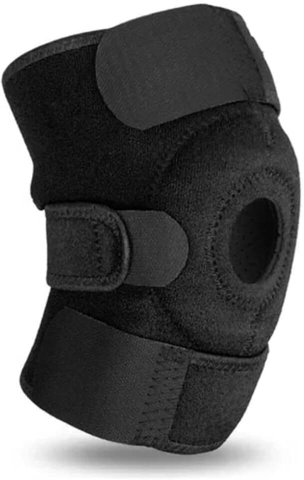 Joelheira Ortopédica De Compressão Ajustável Proteção Profissional Para Lesões, Contusões, Alívio Das Dores E Articulação Elástica E Estabilizadora Tensora Para Exercício Basquete Futebol Corrida Dança Ginástica Esportes PREMIUM