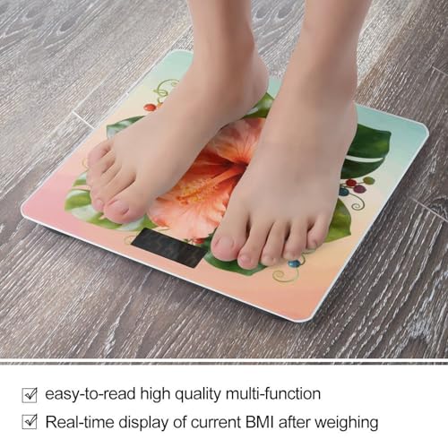 Báscula digital de baño BTCOWZRV con pantalla LCD y base antideslizante miniatura 5