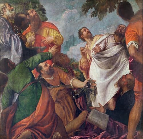 L'Assomption de la Vierge Veronese grand tableau 60x90cm pour habiller un mur vide
