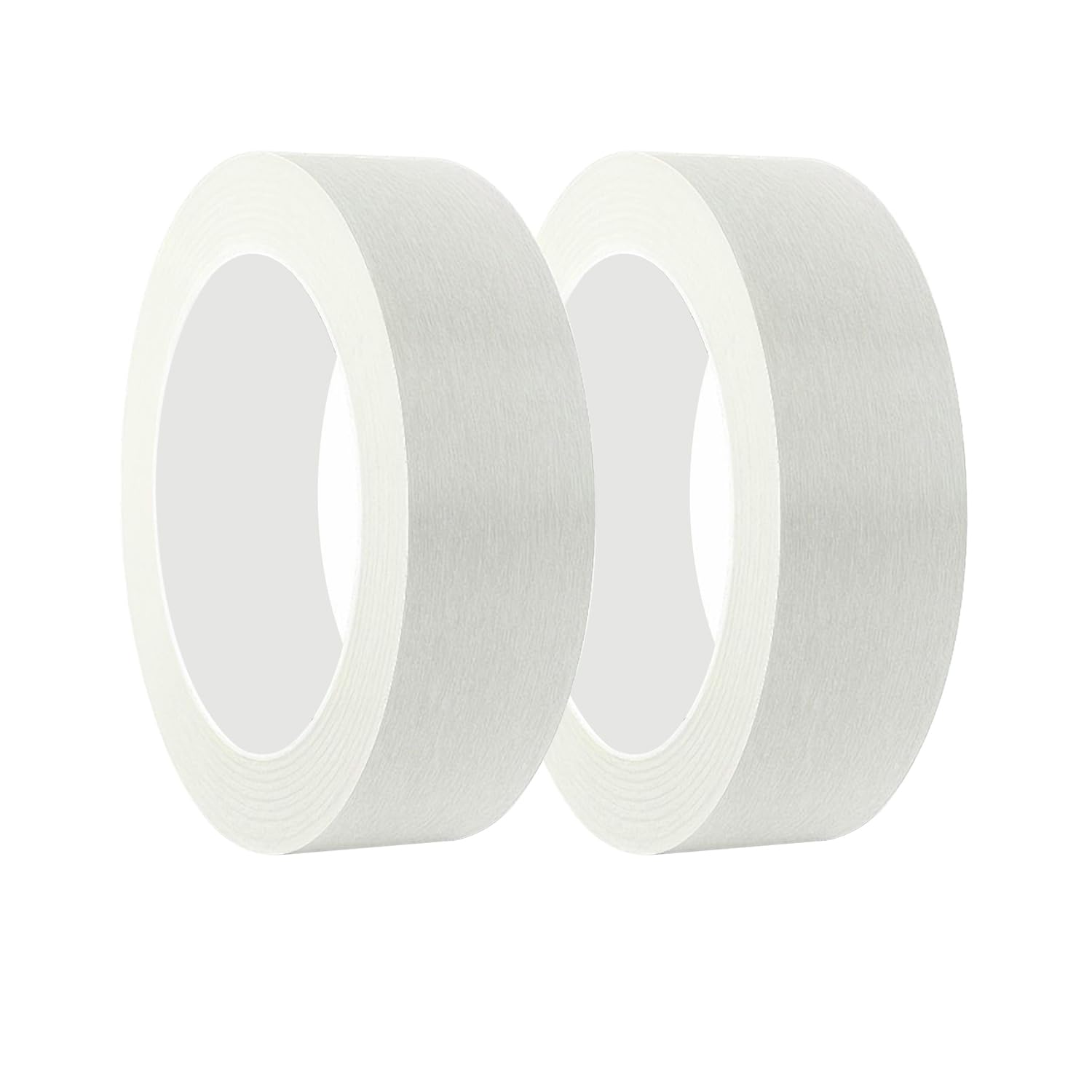 Qrity 2 Rolls Masking Tape, 30mm x 50m Indoor Painting Tape, Decorators Painters Tape for Painting Arts, Crafts, Red, White