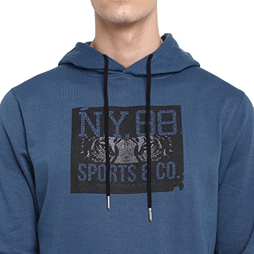 Image of Deniklo Mens Polyester Hooded Neck Sweatshirt
