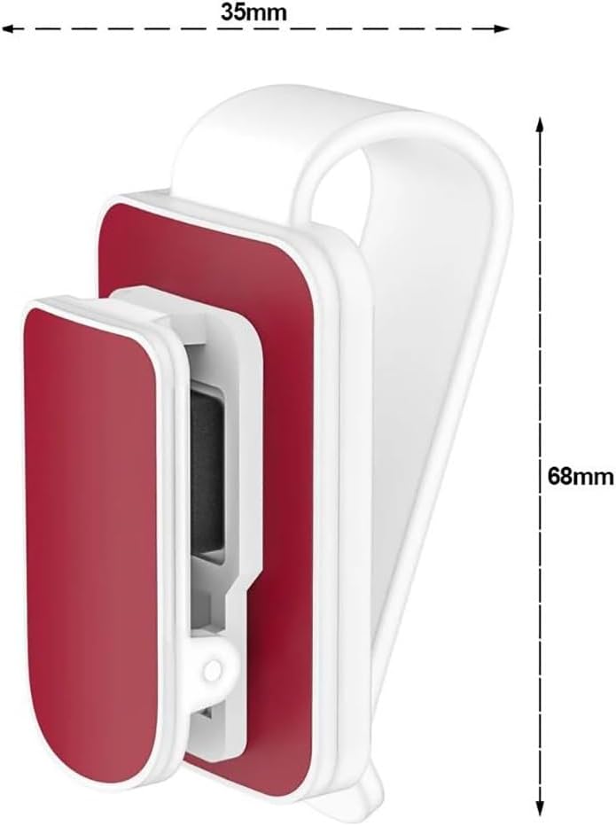 Sunglass Holder Sun Visor Glasses Clip Universal Car Interior Card Ticket Fastener Portable Sunglasses Holder Clips Auto Accessories Car Sunglasses Holder(White Silver)