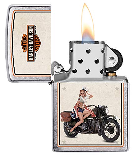 Encendedor Zippo Harley-Davidson Brushed Chrome miniatura 3